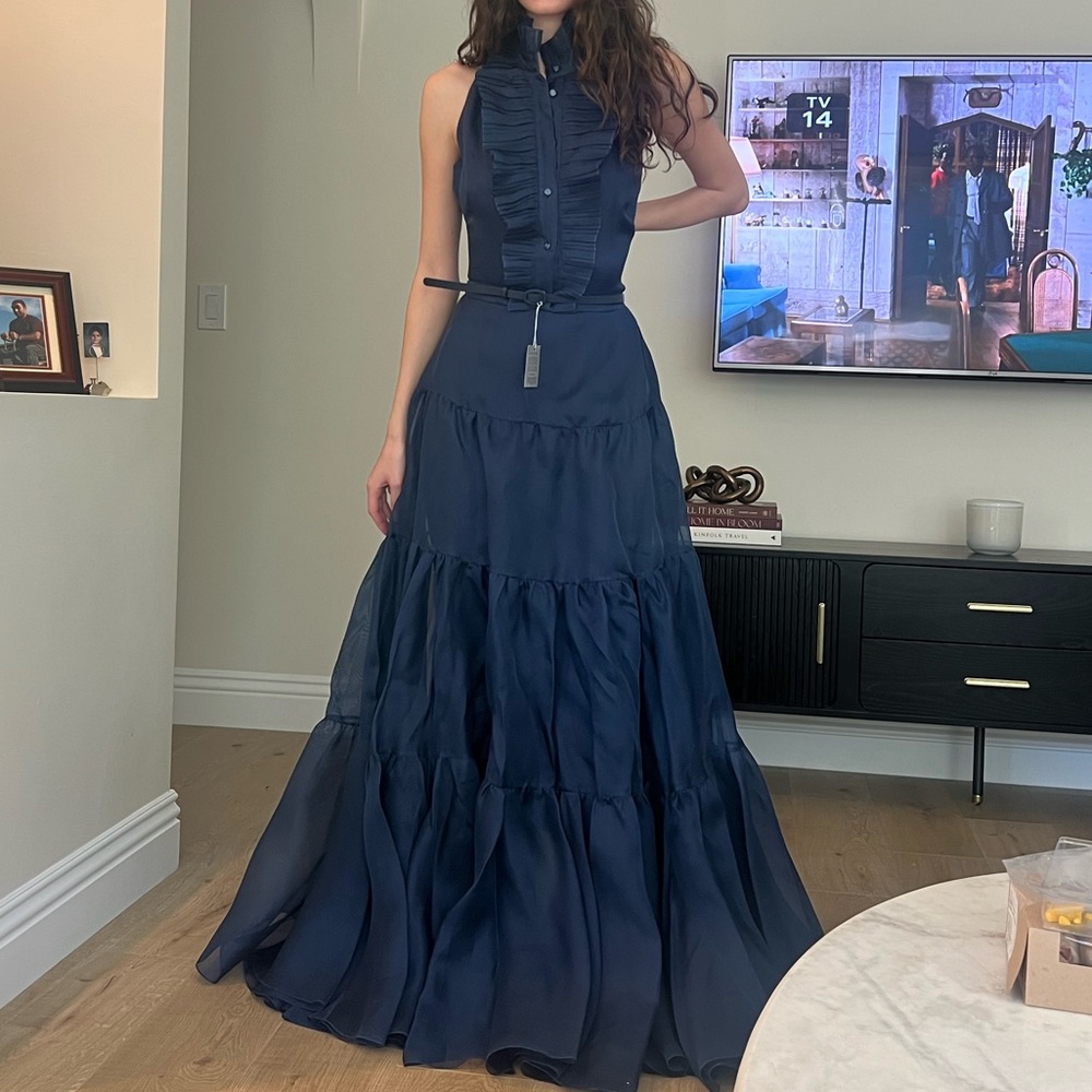 Ralph Lauren Collection Purple Label Runway Emilia Silk Evening Dress